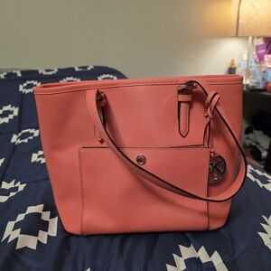 Michael Kors Coral Tote Bag